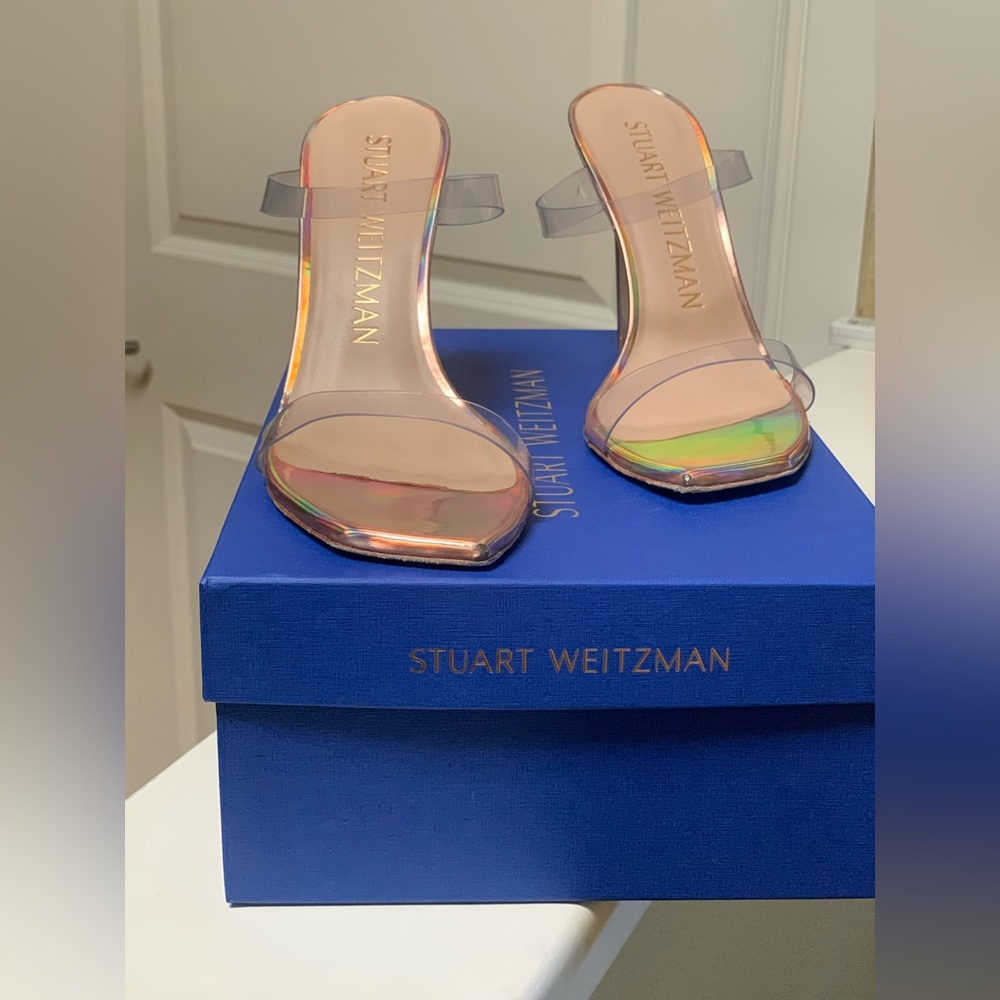 Stuart Weitzman Pink Translucent Size 7 Pumps - image 6